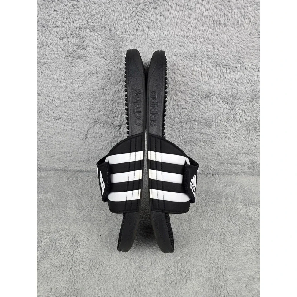 Adidas Adissage Slides Sandals Mens Size 13 Black/White #F35580